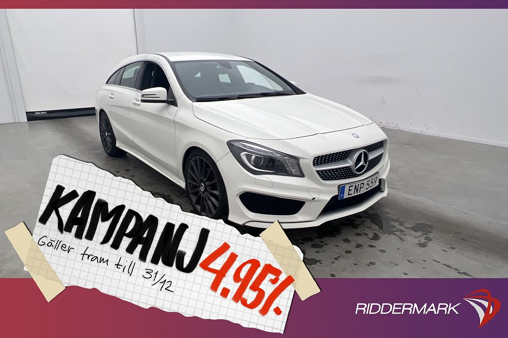 Mercedes-Benz CLA SB 200 CDI 136hk AMG Sport Kam 4,95% Ränta