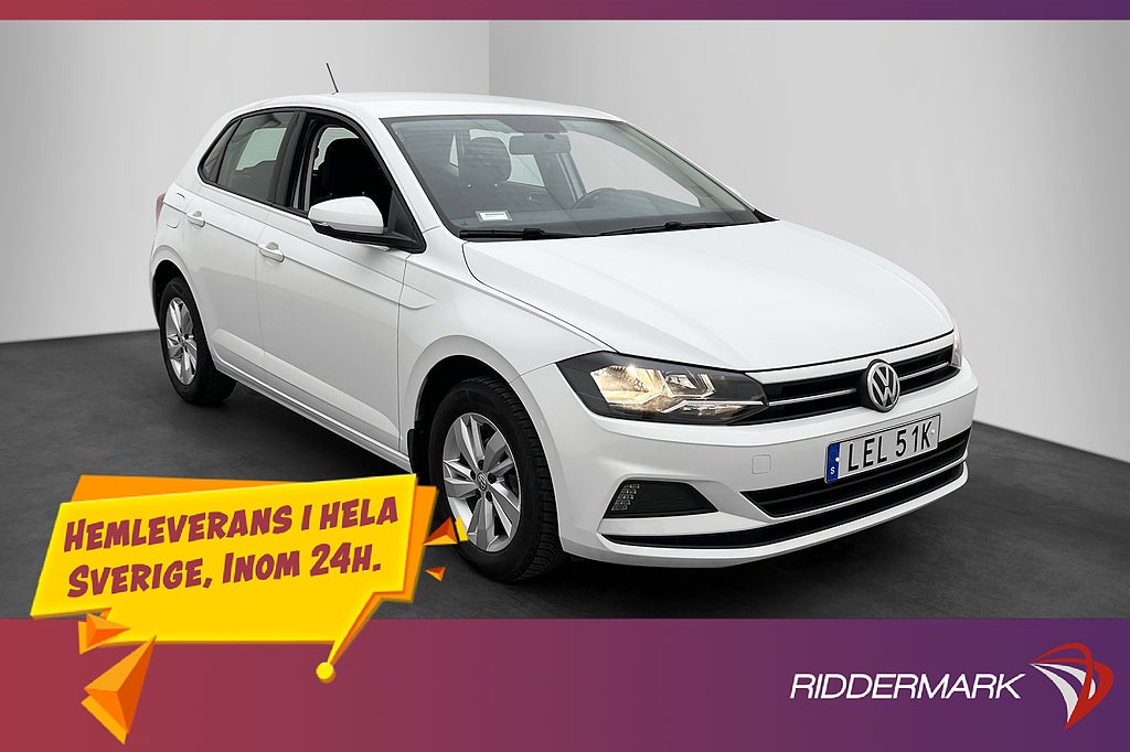 Volkswagen Polo 1.0 TSI 95hk Farthållare Bluetooth MOMS