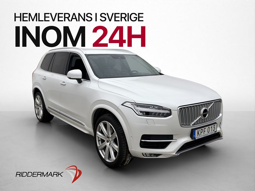 Volvo XC90 D5 AWD Inscription 7-Sits VOC Kamera CarPlay Drag