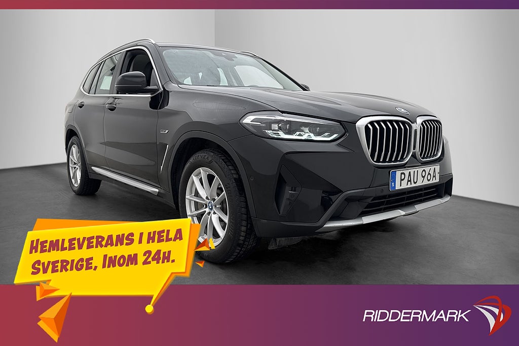 BMW X3 xDrive30e 292hk Kamera HiFi CarPlay Läder Drag