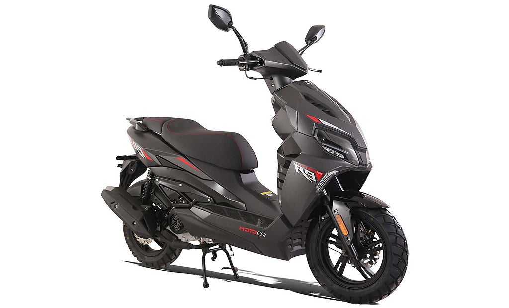 Motocr R9 PURE MATTGRÅ KLASS1 (45KM/H)