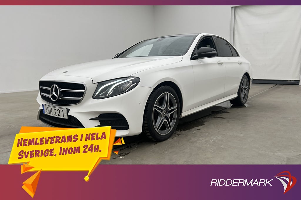 Mercedes-Benz E 200 d 150hk AMG Pano Wide Drag