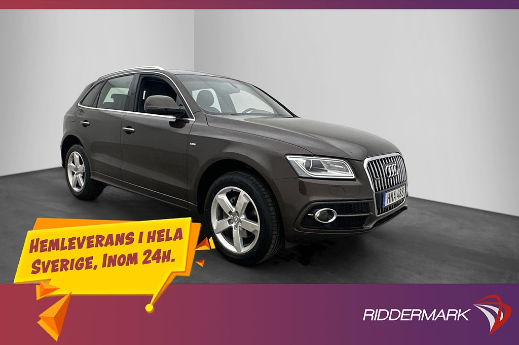 Audi Q5 TDI Q 190hk S-Line Pano Halvskinn P-Sensorer Drag