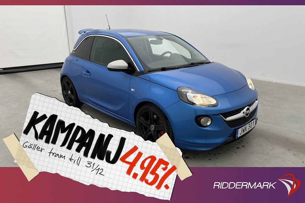 Opel Adam S 150hk Infinity CarPlay Halvskinn 4,95% Ränta