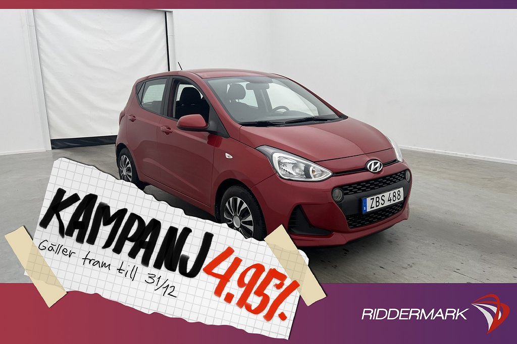 Hyundai i10 1.0 67hk Comfort Rattvärme Farthåll 4,95% Ränta