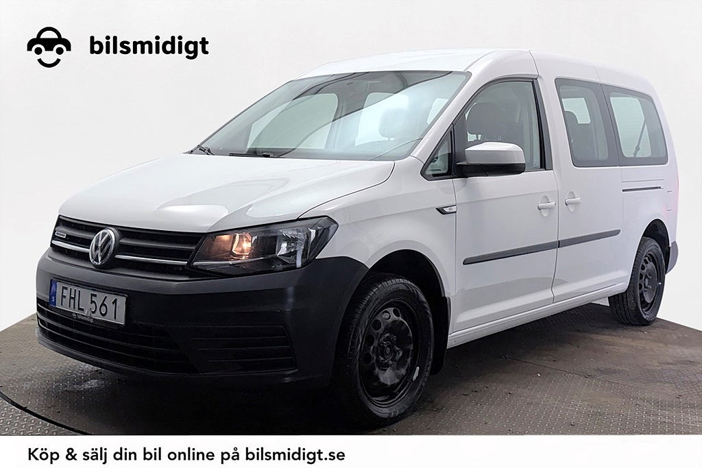 Volkswagen Caddy Maxi Life 7-Sits 1.4 TGI CNG Aut P-Sens MOMS 110hk