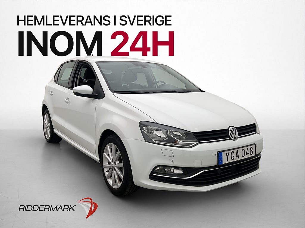 Volkswagen Polo 1.2 TSI M/K-Värmare P-Sensorer Farthållare