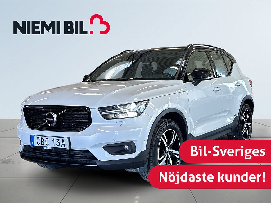 Volvo XC40 T4 AWD R-Design Automat S&V-hjul/Drag/Keyless/Carplay