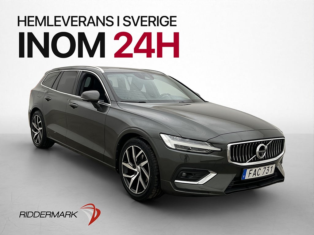 Volvo V60 D4 Inscription Pano H/K Skinn 360° D-Värm Nav Drag