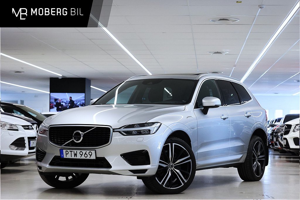 Volvo XC60 T8 AWD 407hk R-Design Pano HUD Luftfjädring Drag 360