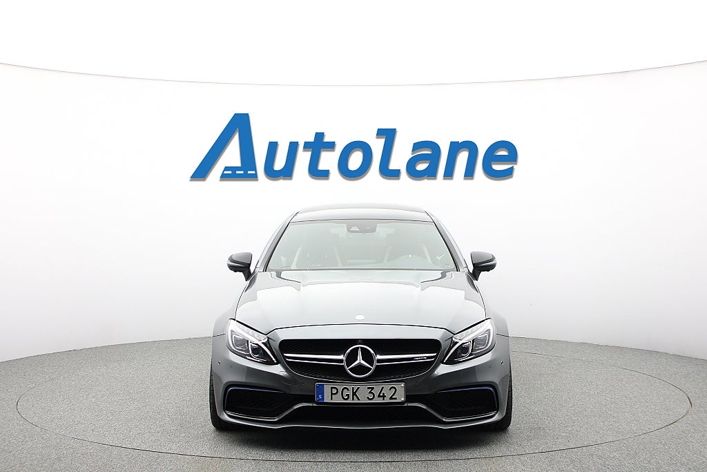 Mercedes-Benz C63 S AMG Coupé Panorama, Burmester®, 360 kamera, Sv-Såld
