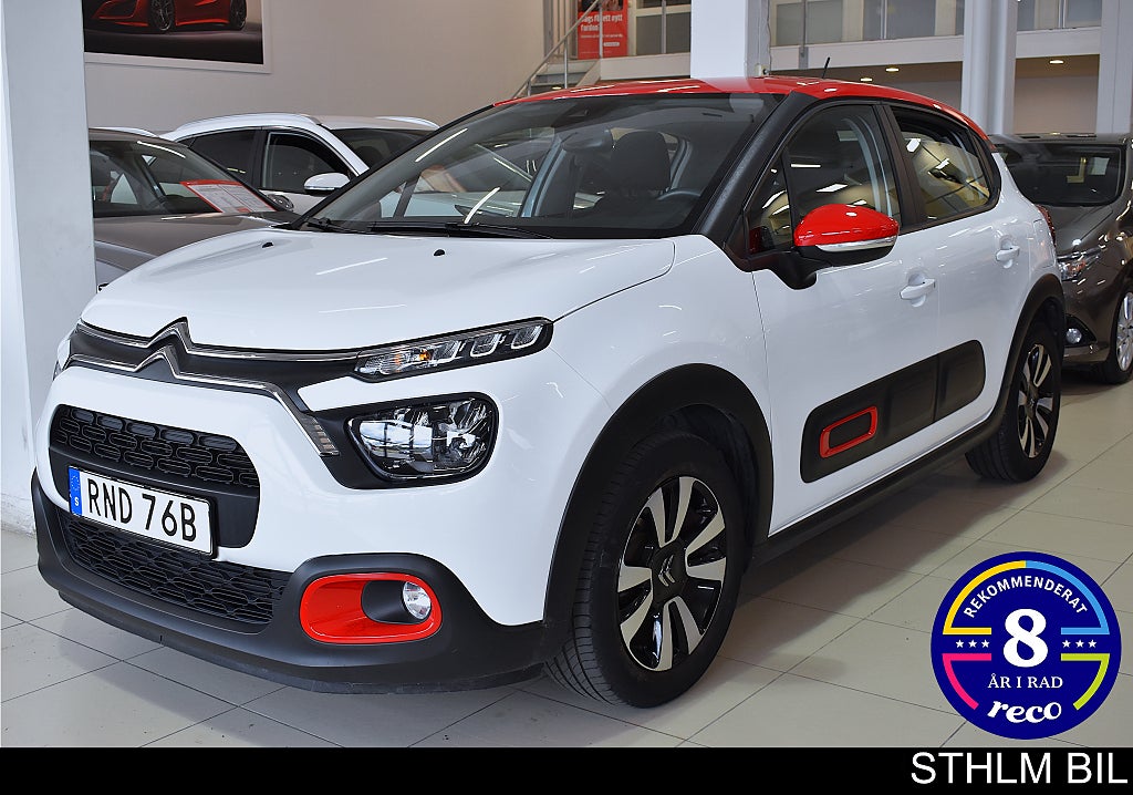 Citroën C3 1.2 PureTech Shine Aut Carplay Ny Kamrem 3.45% Ränta