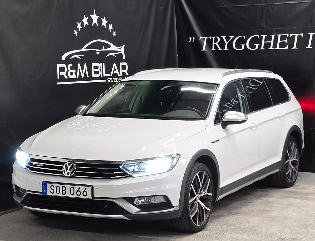Volkswagen Passat Alltrack 4WD, Få-ägare, Drag, Back-kam, CarPlay, Ny Serv/Bes!!!
