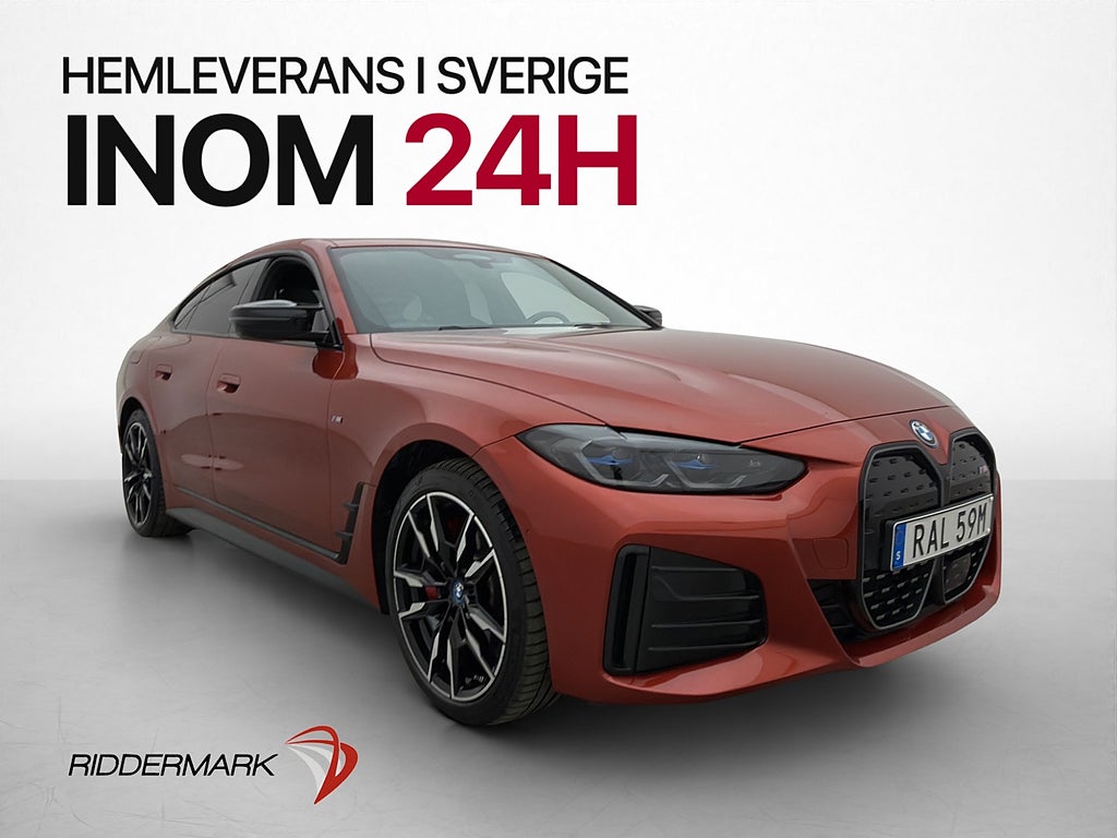 BMW i4 M50 xDrive M Sport Taklucka H/K HUD Skinn Laser MOMS