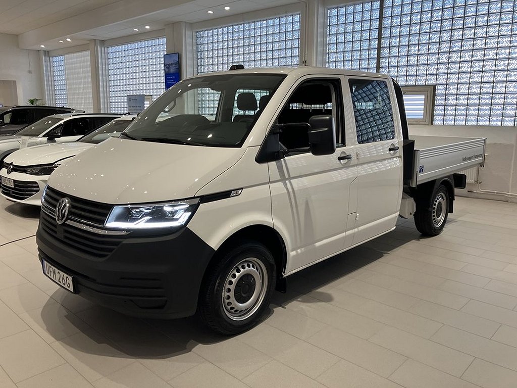 Volkswagen Transporter Chassi Dubbelhytt T6.1 Transporter DH TDI150 DSG 4M Pickup