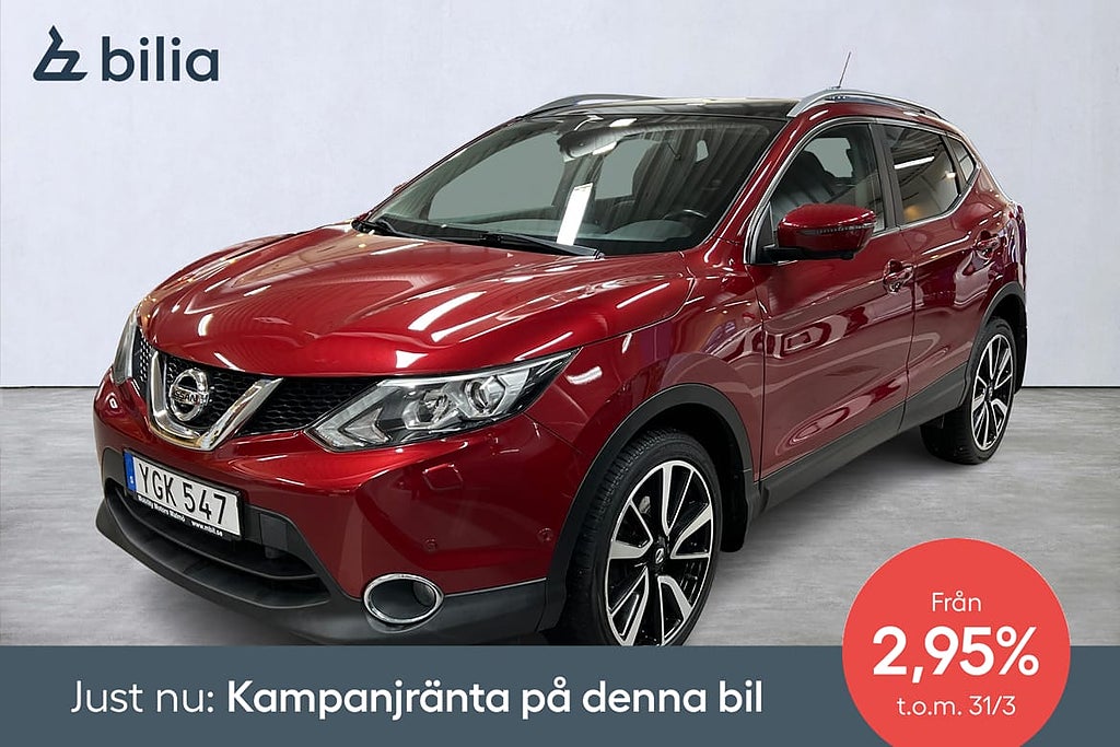Nissan Qashqai #2.95% RÄNTA# TEKNA 163 HK Panor Nya sommargummin \"BiliaDays...