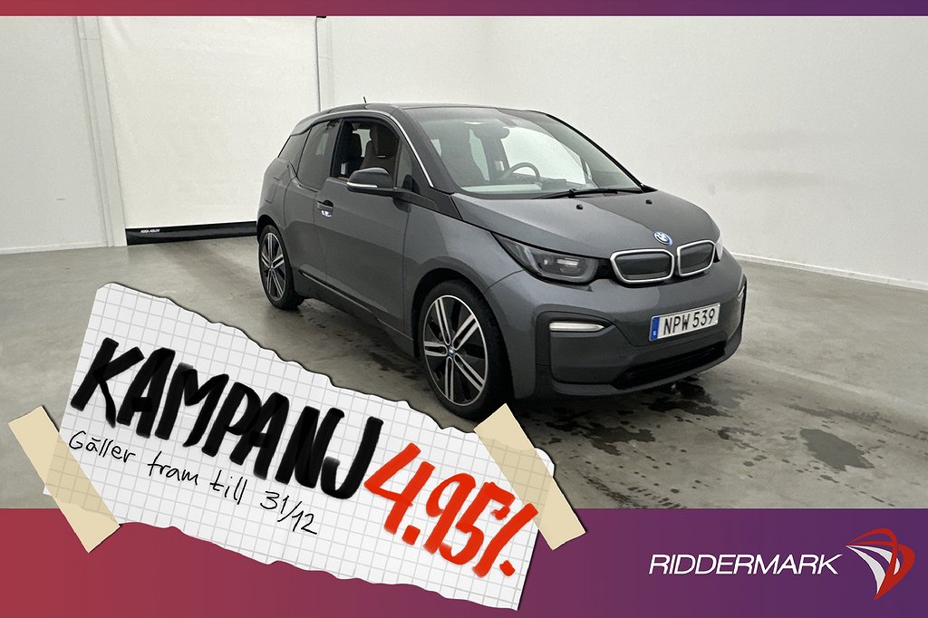 BMW i3 94 Ah 170hk Comfort Advanced H/K Navi Ka 4,95% Ränta