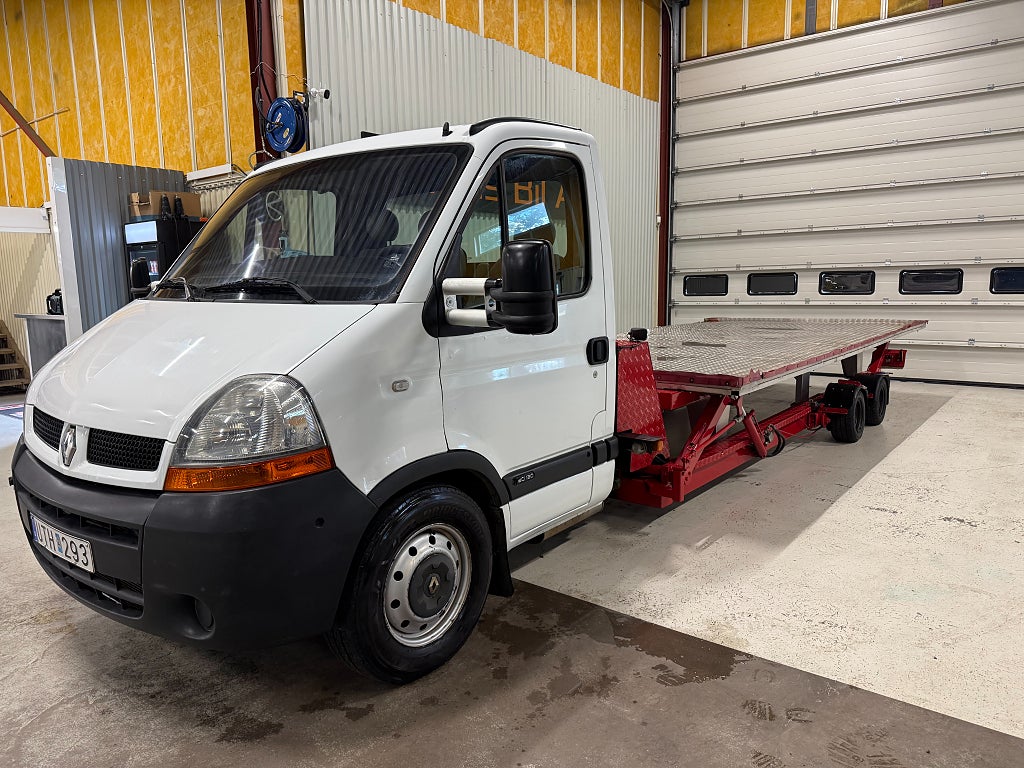 Renault master 3.5 T 2.5 dCi Hydraliskt höj/sänkbart Chassie+Flak MOMS