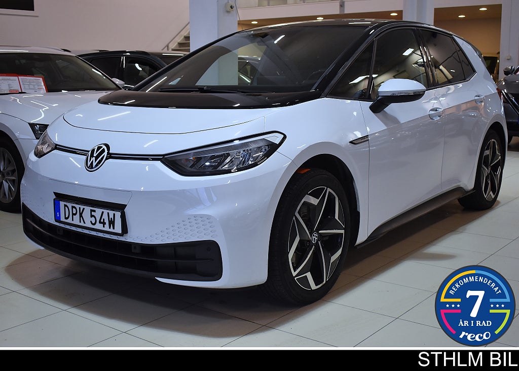Volkswagen ID.3 Pro S 82 kWh Navi Värm Carplay 4.95% Ränta Moms