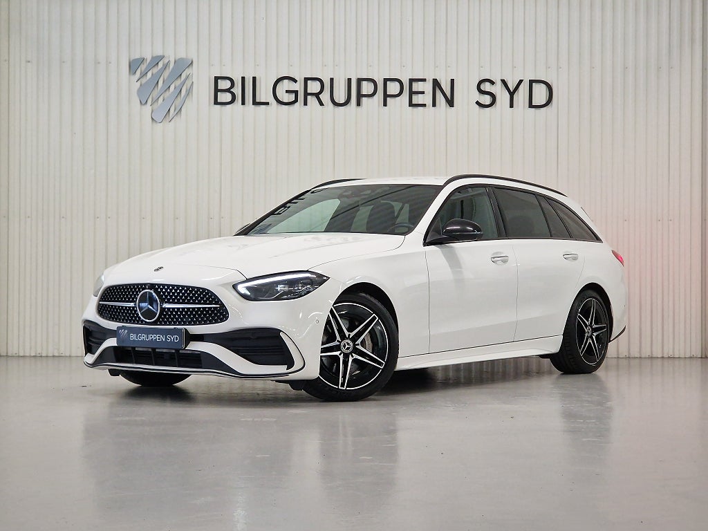 Mercedes-Benz C 220 T d 9G-Tronic AMG|Night|Dragkrok|360°|MOMS