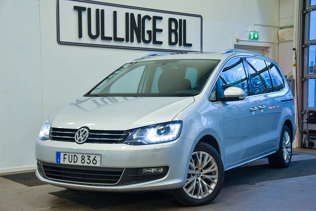 Volkswagen Sharan 2.0 TDI AUT 7-Sits Pano Dragkrok Värmare 