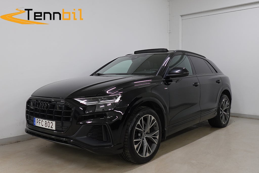 Audi Q8 50 TDI Q S Line MOMS Cockpit Pano Drag P-värme Adap-f