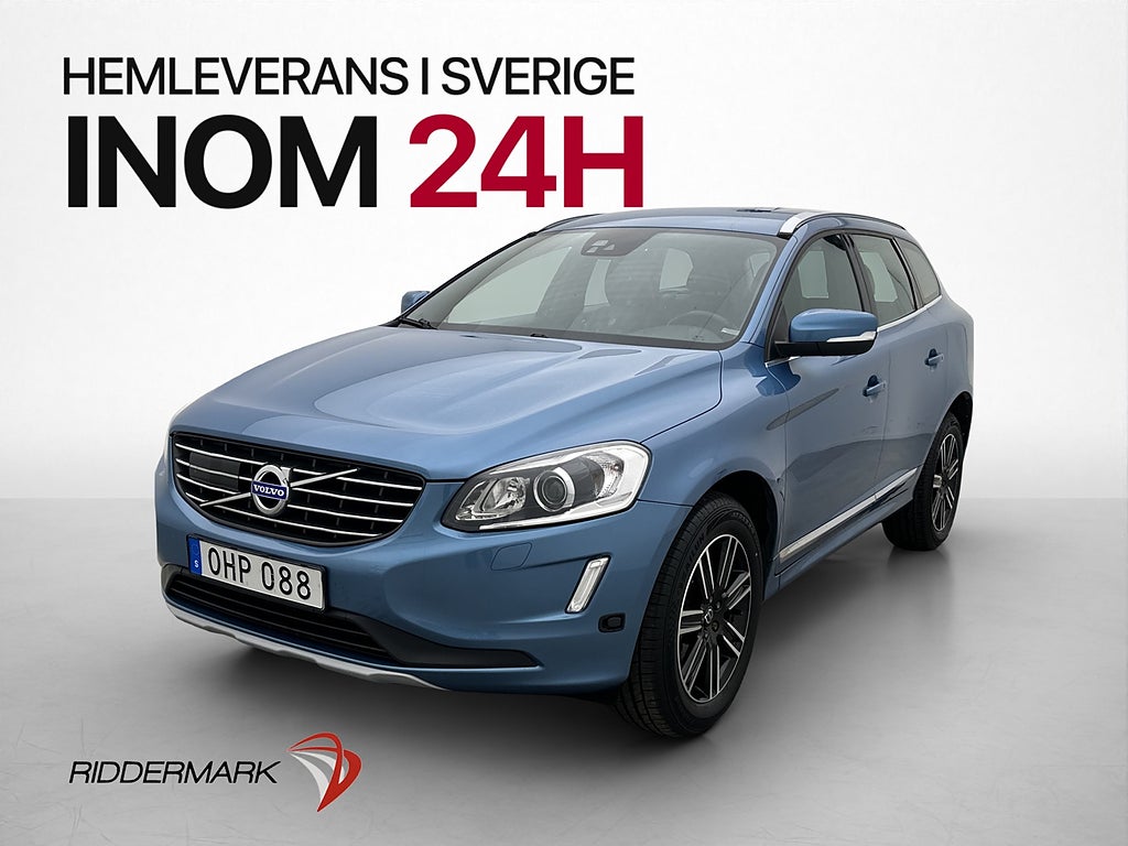 Volvo XC60 D4 190hk AWD Classic Summum Skinn Värmare Drag