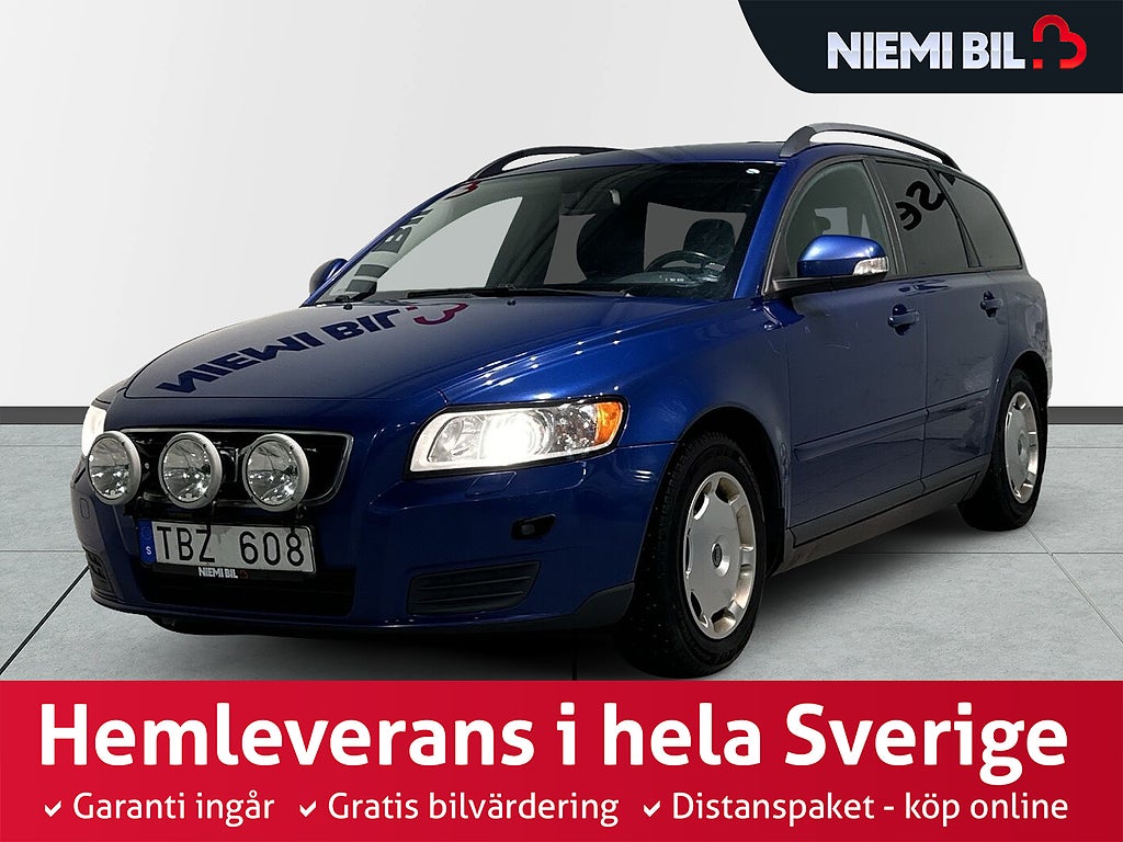 Volvo V50 1.6 D Drag Mvärm Pvärm Extraljus Kamrem bytt S/V-hjul