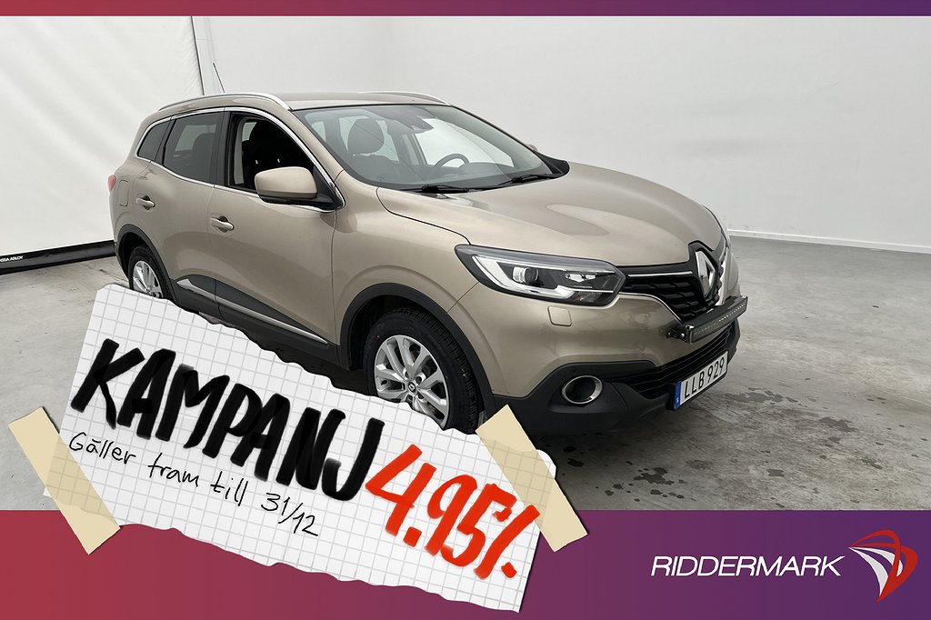 Renault Kadjar 1.5 110hk Sensorer Halvskinn Fart 4,95% Ränta