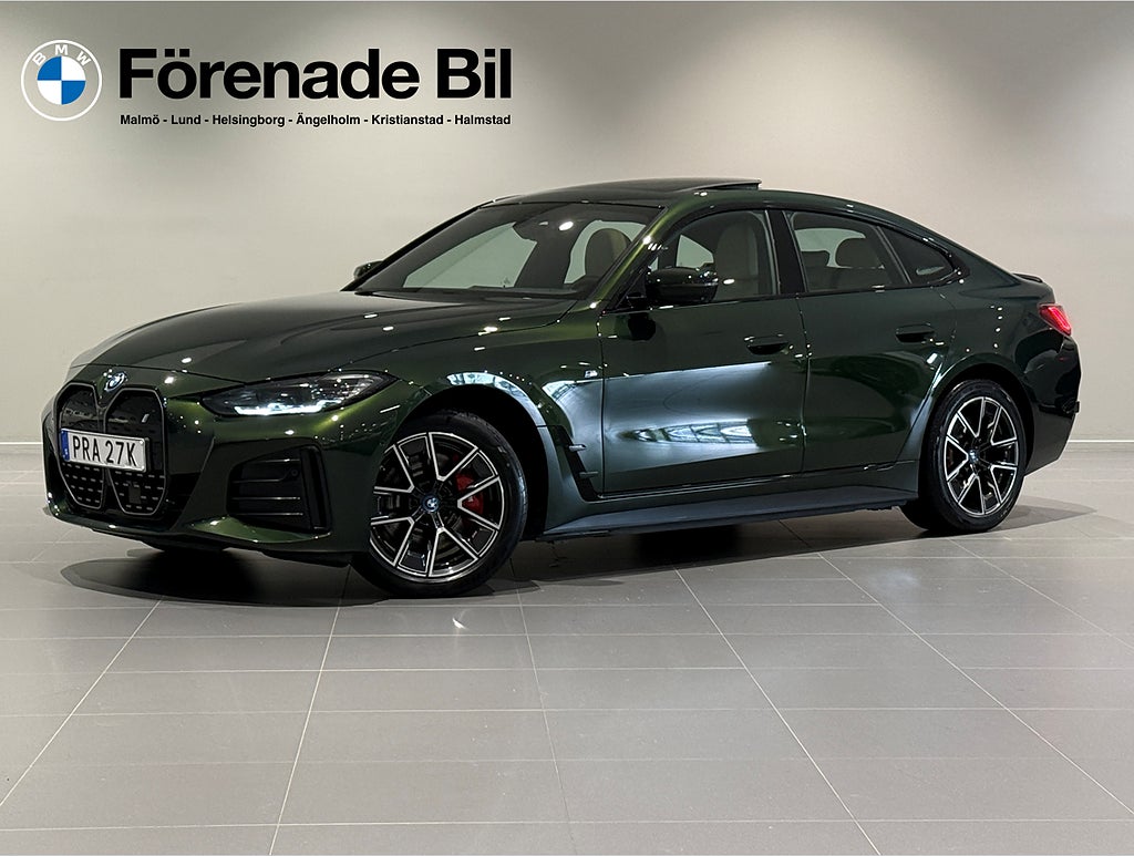 BMW i4 eDrive40 M Sport Pro Drag Glastaklucka H/K Adpt Farth