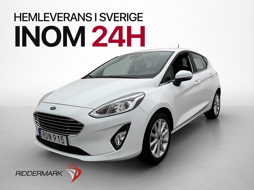 Ford Fiesta 1.0 EcoBoost 100hk Titanium CarPlay Adaptiv-fart