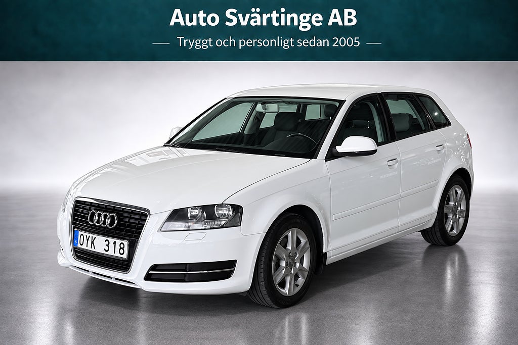 Audi A3 Sportback 1.4 TFSI 125hk Base Euro 5 (S&V-däcK)