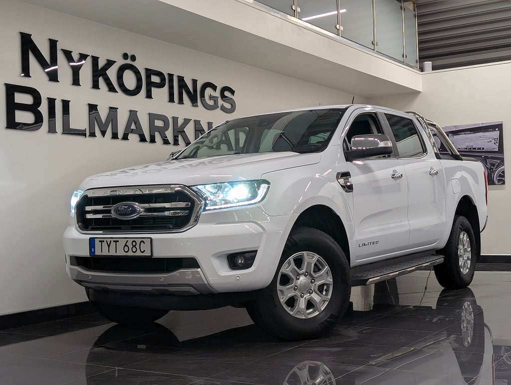 Ford ranger Limited Dubbelhytt 4x4 Skinn Kamera Värm. Carplay