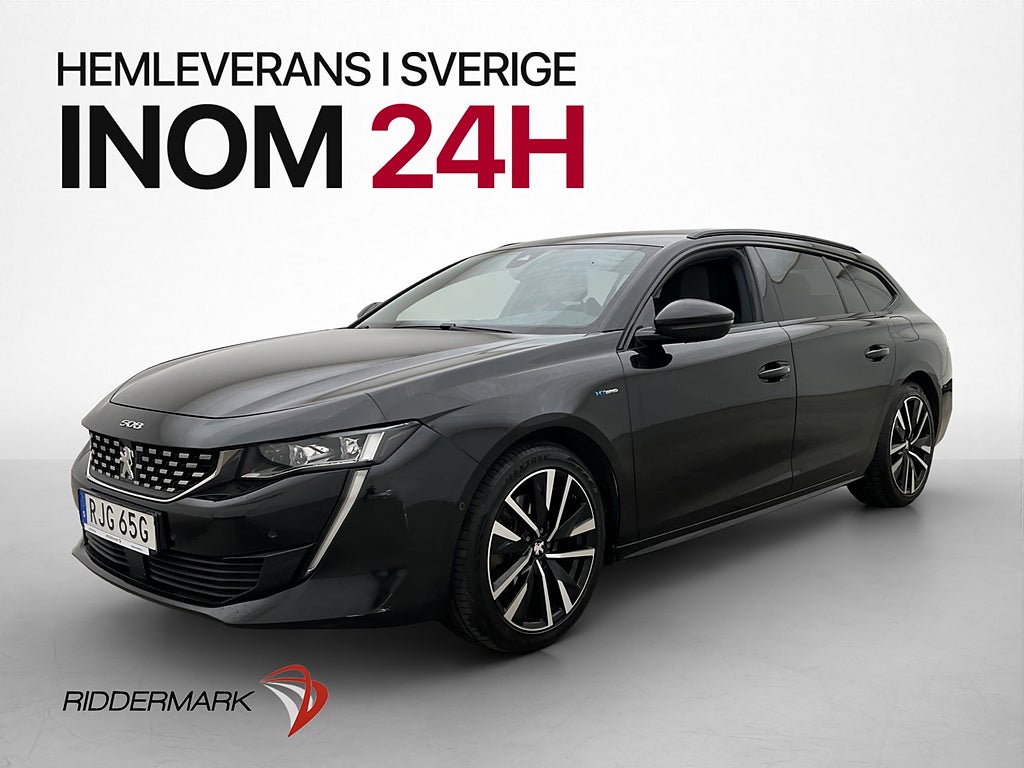 Peugeot 508 Hybrid 224hk Navi Kamera Döda-vinkel Carplay
