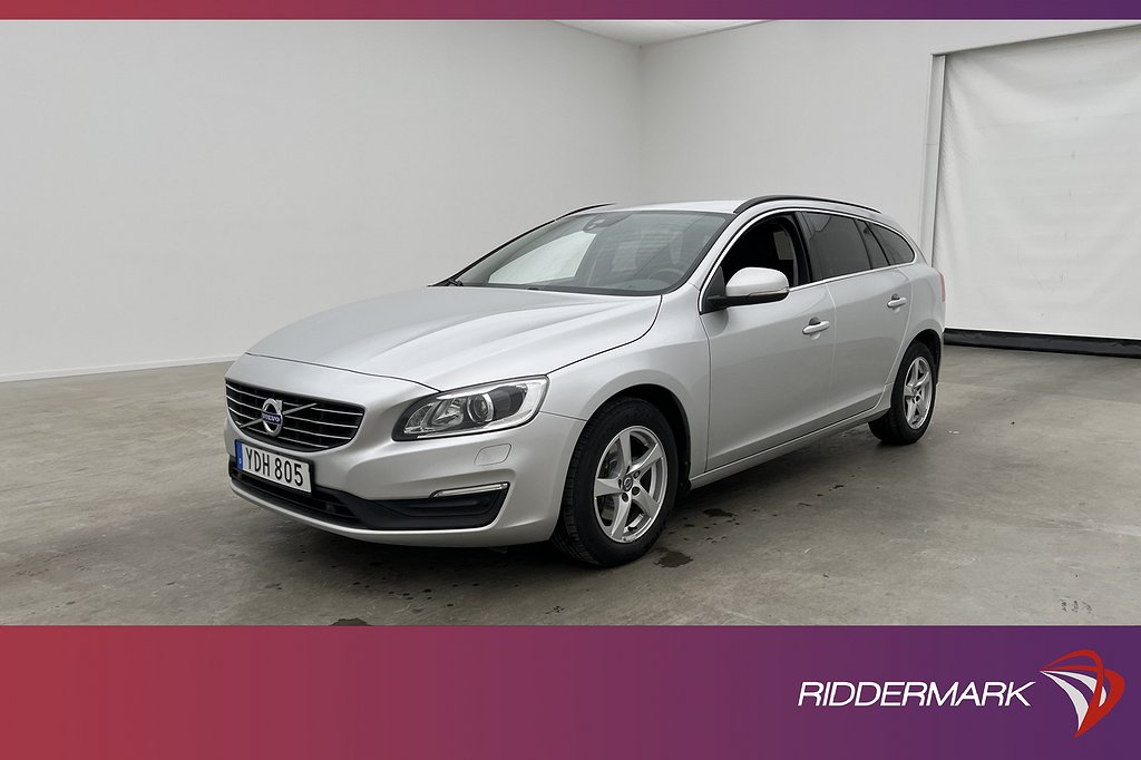 Volvo V60 D4 190hk Momentum VOC D-Värmare Sensorer Halvskinn