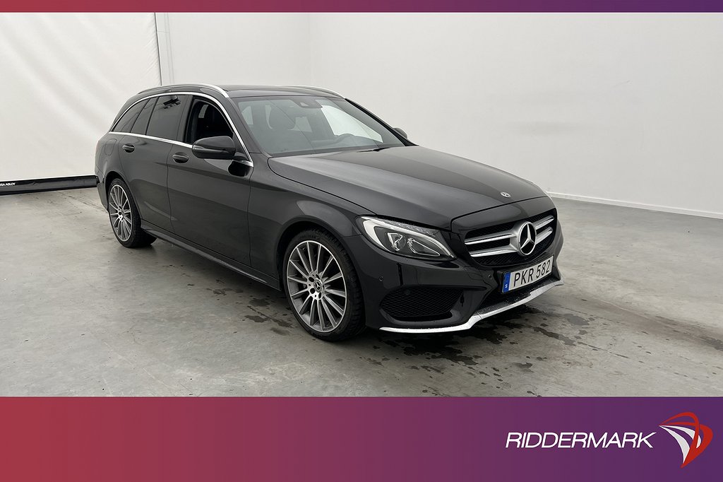 Mercedes-Benz C 220 T d 4M AMG Pano Skinn Sensorer Navi Drag