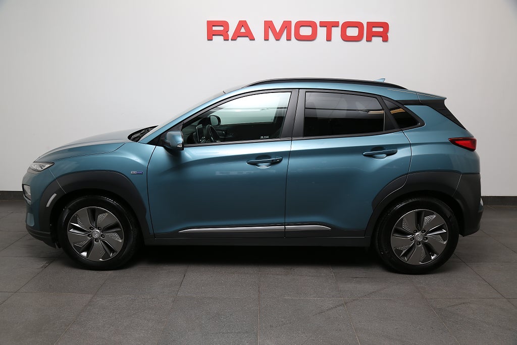 Hyundai Kona Electric 64 kWh Premium 204hk Skinn Navi 1ägare 2020