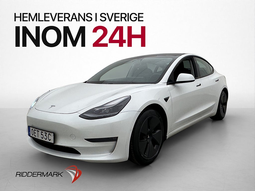 Tesla Model 3 Long Range AWD Autopilot Rattvärme Svensksåld