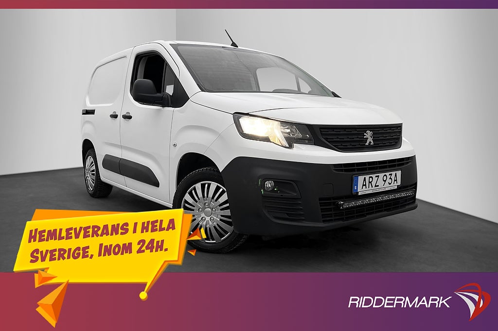 Peugeot Partner 1.5HDi Värmare PDC Dragkrok 3-Sits CARPLAY