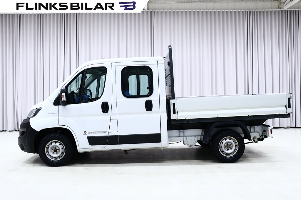 Fiat Ducato 140HK Dubbelhytt|Flak|Drag|Värmare|Leasebar
