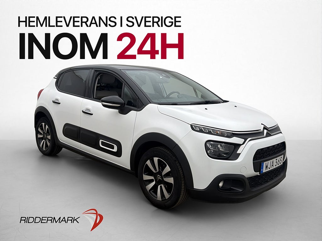 Citroën C3 1.2 PureTech 83hk Bluetooht AC Sätesvärme CarPlay