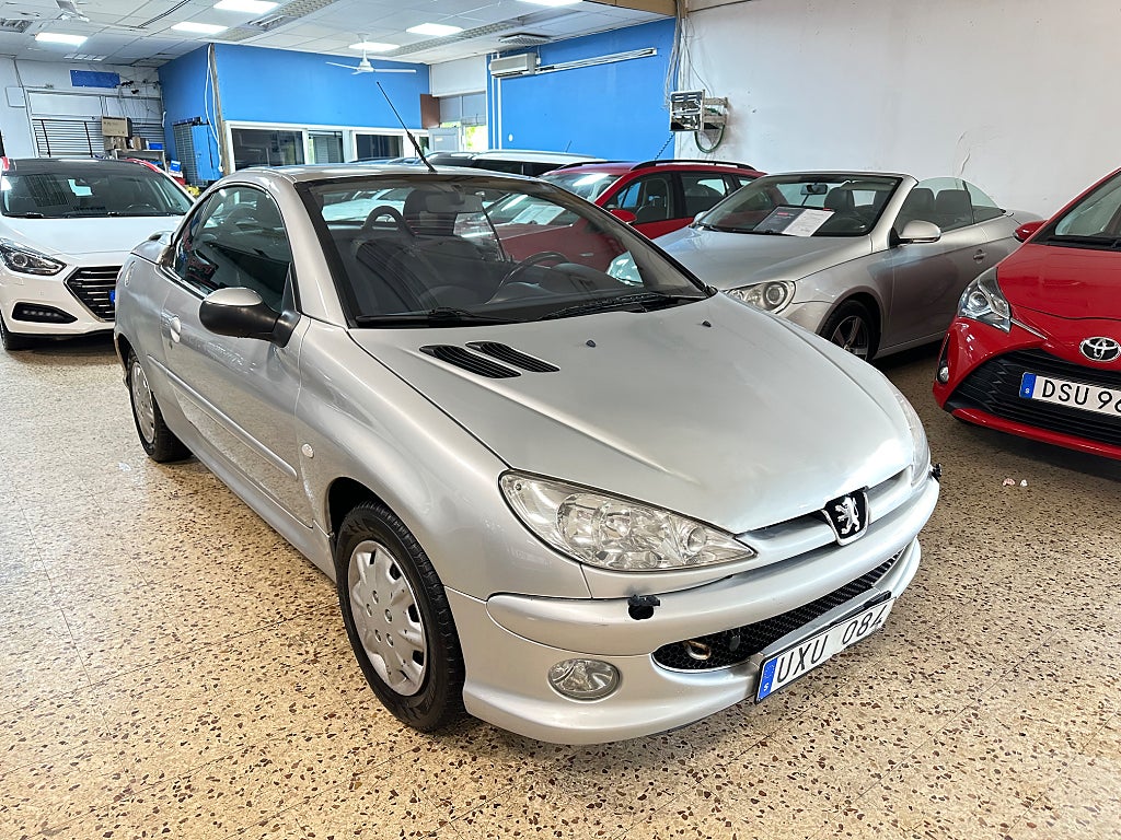 Peugeot 206 CC 1.6 CAB Ny Servad & Besiktigad 