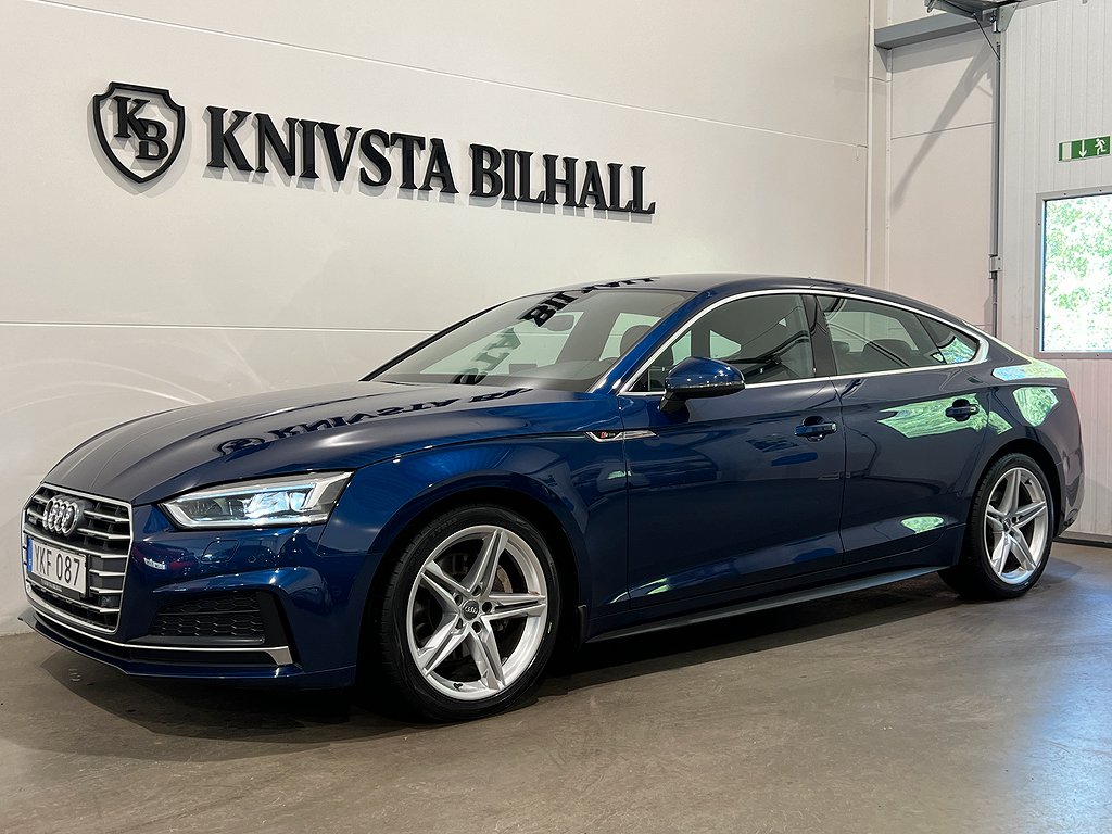 Audi A5 Sportback 2.0 TDI Quattro S-Line Värmare Drag 190hk