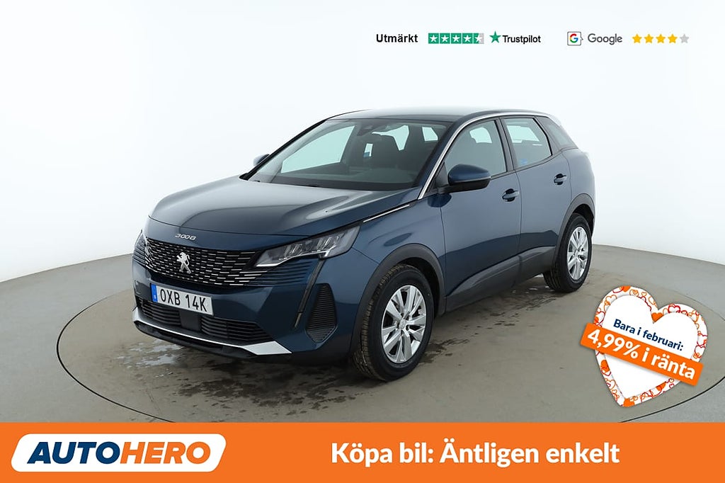 Peugeot 3008 1.2 PureTech Active / CarPlay, Dragkrok