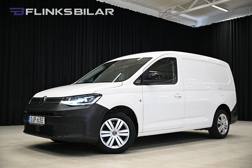 Volkswagen Caddy Maxi DSG 122HK V-Inredd|LED|Drag|Värmare|PDC|Leasbar