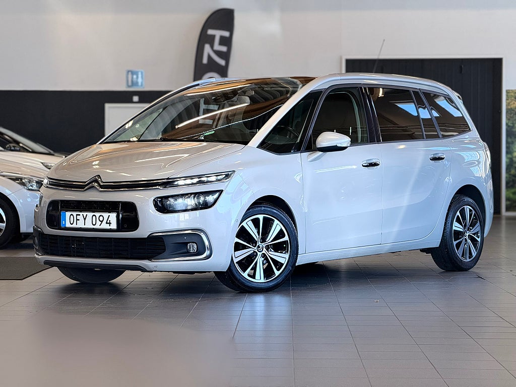 Citroën Grand C4 Picasso 1.6 BlueHDi/7-sits/Kamrem bytt/1-ägare/B-kamera/Panoram