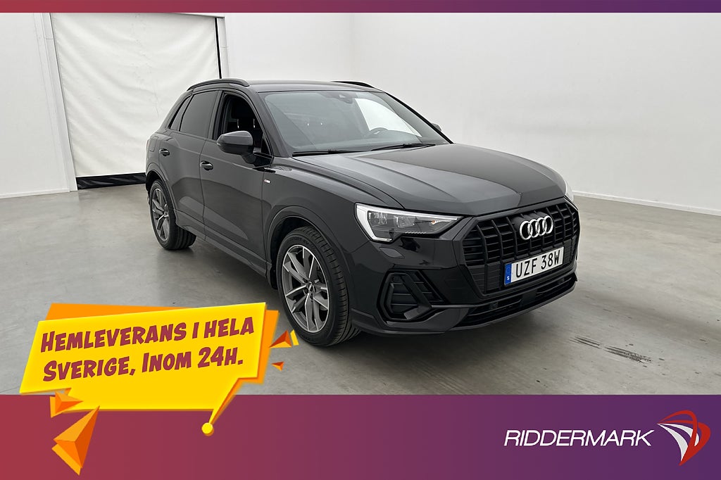 Audi Q3 35 TFSI 150hk S Line Cockpit Värmare Drag Carplay