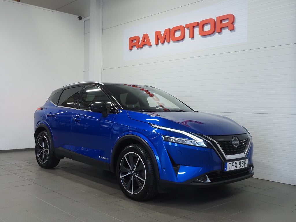Nissan Qashqai e-POWER 190hk Tekna + Pano Skinn Drag 360° Massage Navi 2022