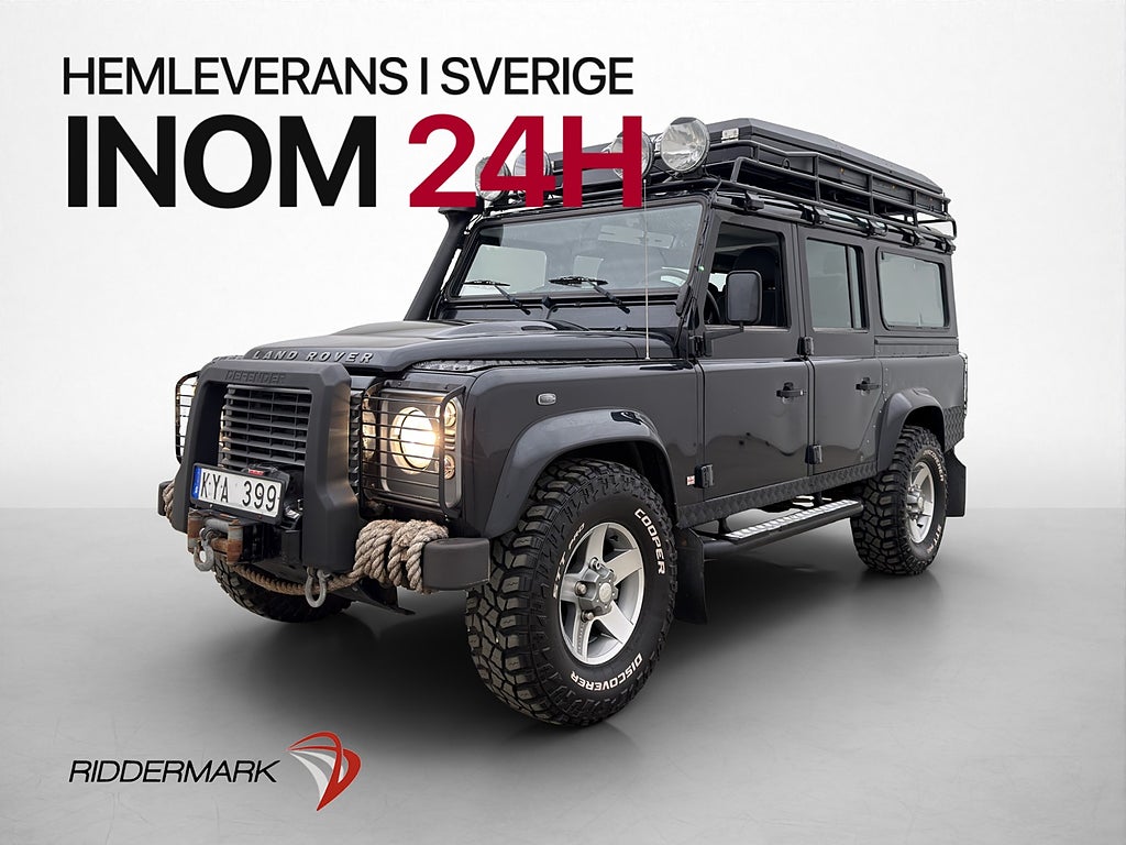 Land Rover Defender 110 TD4 4x4 Två-Brukare Vinsch Taktält
