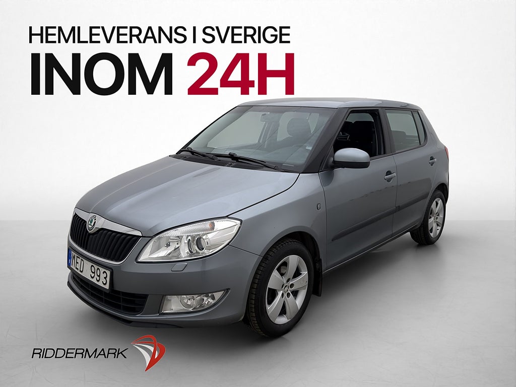 Skoda Fabia 1.2 TSI 86hk Elegance P-Sensorer Farthållare AUX
